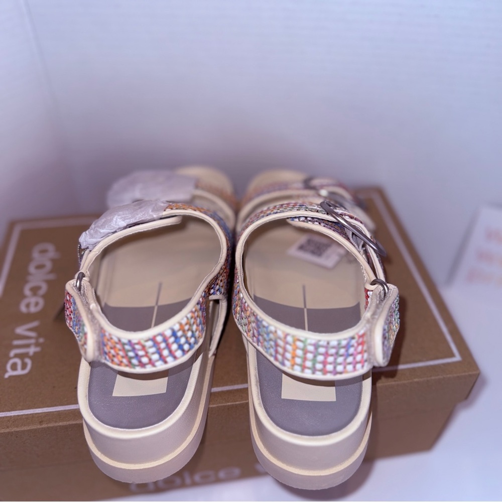 🆕 Womens Dolce Vita Multicolor Strappy Sandals - Size 9 🆕 - Picture 7 of 16